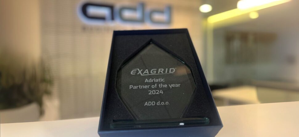 ADD RECEIVES PRESTIGIOUS EXAGRID PARTNER OF THE YEAR 2024 AWARD FOR THE ADRIATIC REGION
